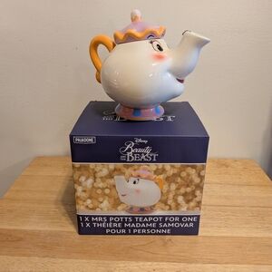Disney Beauty and the Beast Mrs. Potts Teapot - White, Pink, Orange